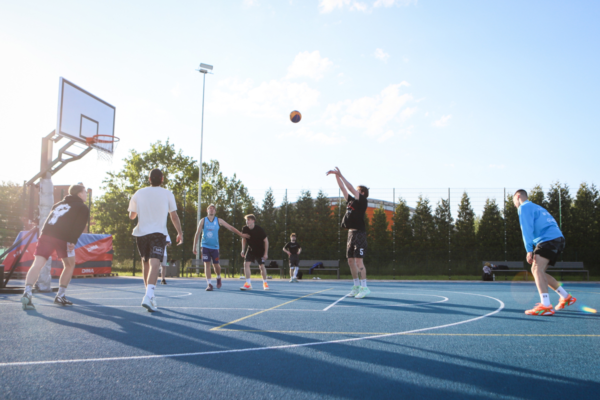 3x3 basketbola sacensības Jaunmārupē 