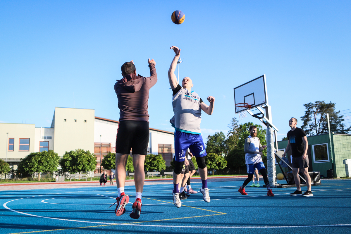 3x3 basketbola sacensības Jaunmārupē 