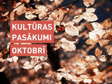 Kultūras pasākumi oktobrī