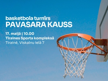 Basketbola grozs un zilas debesis