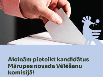 Vizuālis ar iecinājumu pieteikties darbam Vēlēšanu komsijā