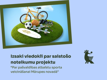 Vizuālis ar tekstu Izsaki viedokli par saistošo noteikumu projektu