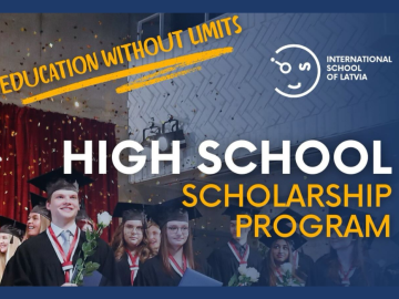 Zils vizuālis ar krāsainiem tekstiem