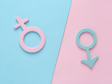 Rozā un zili elementi