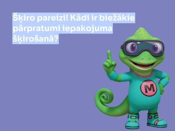 Violets fons ar krāsaina varoņa grafiku un tekstu