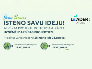 Zaļš fons ar visādu krāsu tekstiem un elementiem