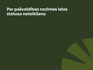 Tumši zaļš fons ar gaiši zaļu grafiku un baltu tekstu