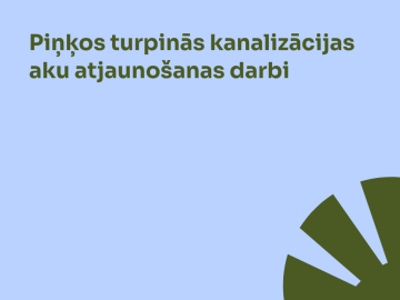 Gaiši zils fons ar tumši zaļu grafiku
