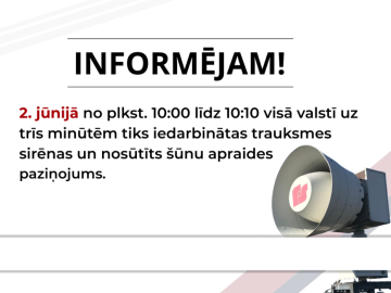 Trauksmes sirēnu pārbaude
