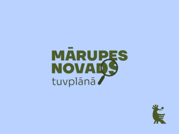 ZIls fons ar zaļiem burtiem un elementiem