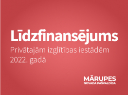 Mainīts līdzfinansējums privātajām izglītības iestādēm 2022. gadā