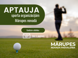 Informācija Mārupes novadā reģistrētajām sporta oganizācijām