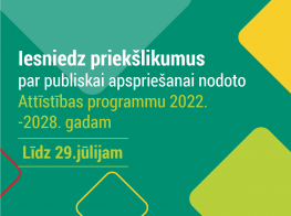 Turpinās Attīstības programmas 2022. - 2028. gadam publiskā apspriešana