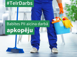 Babītes pirmsskolas izglītības iestāde aicina darbā apkopēju