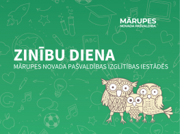 Zinību dienas pasākumi Mārupes novada pašvaldības izglītības iestādēs