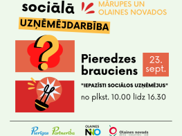 23. septembrī notiks pieredzes brauciens "Iepazīsti sociālos uzņēmējus"