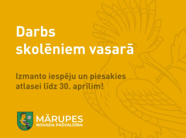 Jauniešiem līdz 30. aprīlim ir iespēja pieteikties darbam vasaras mēnešos