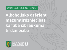 Jauni saistošie noteikumi par alkoholisko dzērienu mazumtirdzniecības kārtību izbraukuma tirdzniecībā publisko pasākumu norises vietās Mārupes novadā
