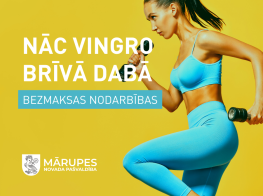 Mārupes novadā atsāksies bezmaksas brīvdabas vingrošanas nodarbības 