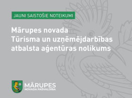 1. septembrī spēkā stāsies Mārupes novada Tūrisma un uzņēmējdarbības atbalsta aģentūras nolikums