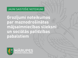 Spēkā stājušies grozījumi saistošajos noteikumos par maznodrošinātas mājsaimniecības ienākumu slieksni un sociālās palīdzības pabalstiem