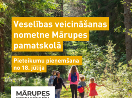 Aicina pieteikties veselības veicināšanas nometnei Mārupes pamatskolā