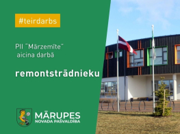 PII "Mārzemīte" aicina darbā remontstrādnieku
