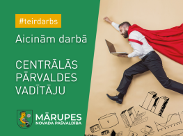 Aicinām darbā Centrālās pārvaldes vadītāju