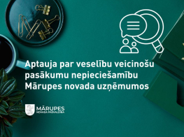 Aptauja par veselību veicinošu pasākumu nepieciešamību Mārupes novada uzņēmumos