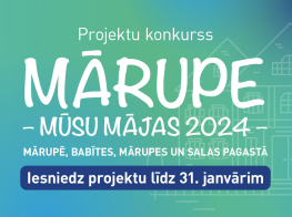 Izsludinām iedzīvotāju iniciatīvu projektu konkursu "Mārupe - mūsu mājas 2024"