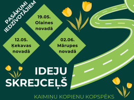 pasākuma ideju skrejceļš vizuālā informācija