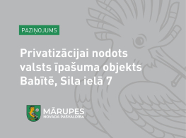 Privatizācijai nodots valsts īpašuma objekts Babītē, Sila ielā 7