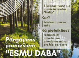 18. maijā jauniešus aicina doties pārgājienā