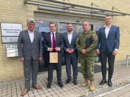 Mārupes novada pašvaldības vadība kopā ar Kanādas vēstniecības pārstāvjiem Latvijā