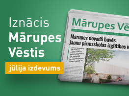 Zaļš fons un grafiska bilde ar avīzes numuru