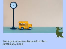 Izmaiņas skolēnu autobusu kursēšanas grafikos 29. maijā