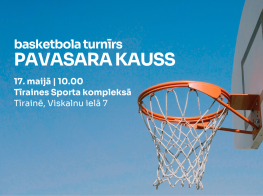 Basketbola grozs un zilas debesis