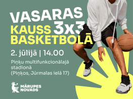 Vizuālis ar vīrieša kājām šortos un basketbola bumbu rokā