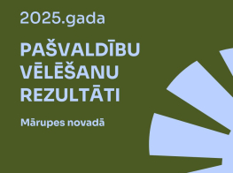 afiša ar uzrakstu par vēlēšanām un zīmi