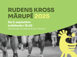 Afiša par rudens krosu Mārupē