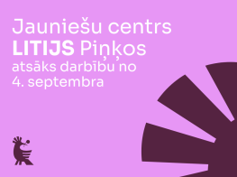 Rozā fons ar tumši sarkanu elementu grafiku