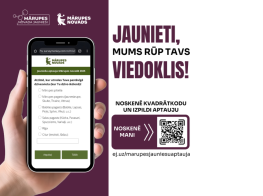 Balti violets fons ar viedtālruņa grafiku un tekstu par aptauju jauniešiem