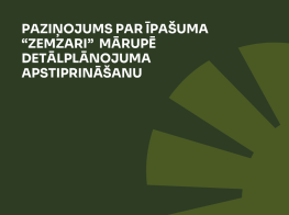 Tumši zaļš fons ar gaiši zaļu zīmējumu par īpašuma “Zemzari” (zemes vienība Daibes iela 50) Mārupē detālplānojuma apstiprināšanu 