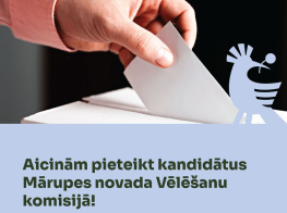Vizuālis ar iecinājumu pieteikties darbam Vēlēšanu komsijā