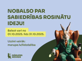 Līdzdalības budžets - nobalso par sabiedrības rosinātu ideju