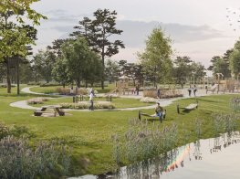 Spuņņupes peldvietas labiekārtošanas vizualizācija