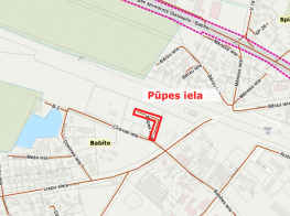 Karte_Pūpes iela Babītē