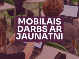 Raibs fona foto ar teksta grafiku