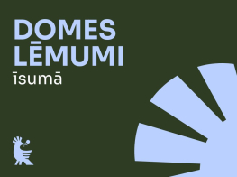 Tumši zaļš vizuālis Domes lēmumi īsumā