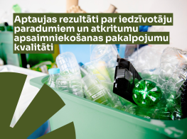 Atkritumu foto ar teksta grafiku